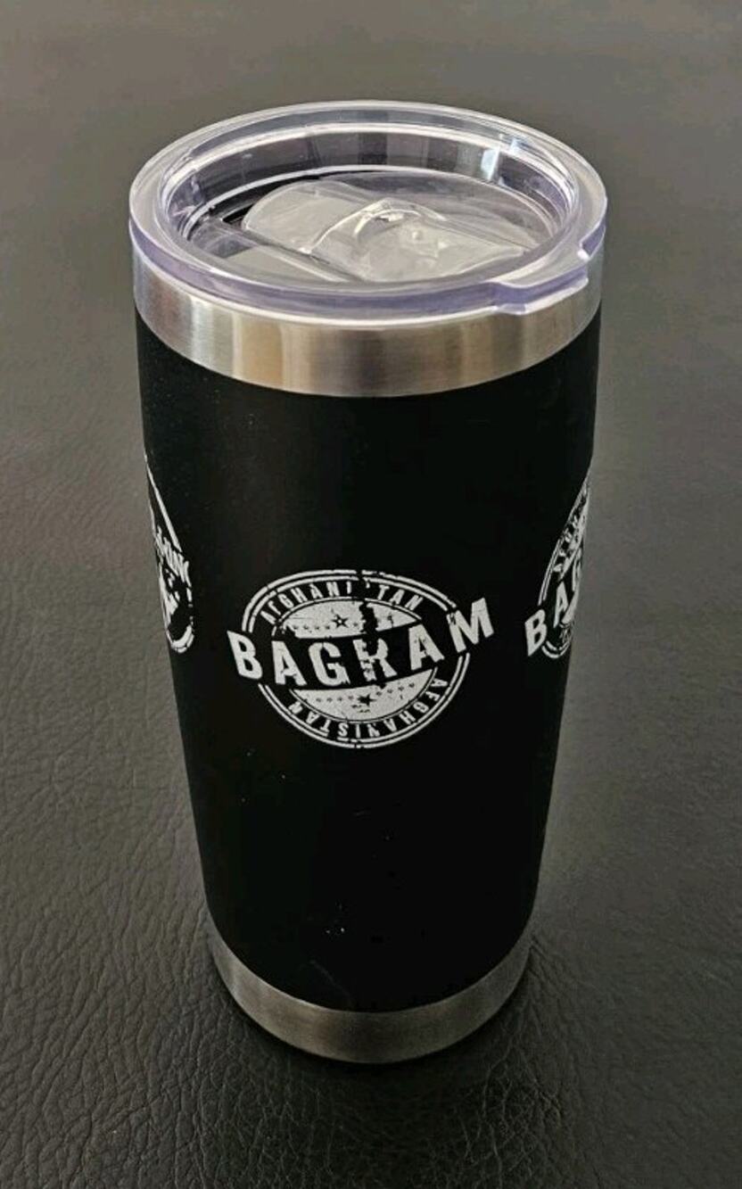 BAGRAM AFB Tumbler Stainless Sip Lid Double Wall Vacuum Insulated Travel
